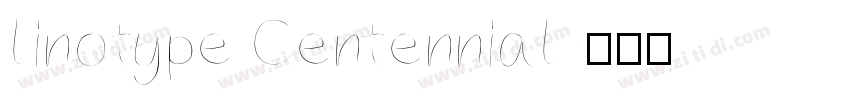 linotype Centennial字体转换